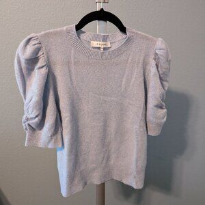 FRAME Frankie Puff Sleeve Cashmere Sweater, size Small